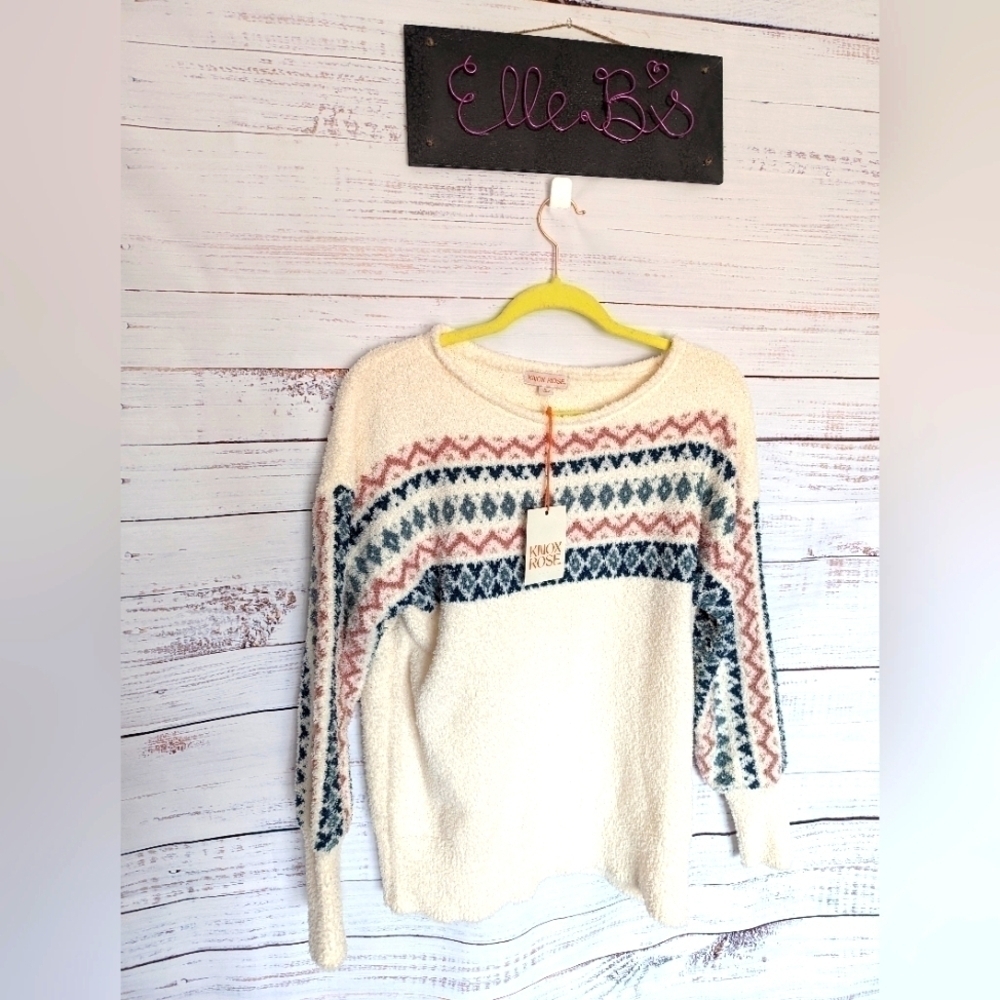 NWT Knox Rose Pattern Sweater M